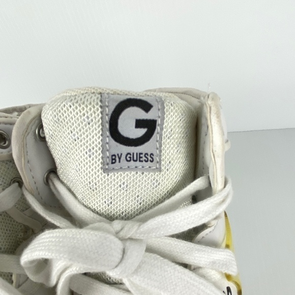 G by Guess OTrend High Top Sneakers 7.5M Leather Soles Round Toe White - Picture 8 of 11